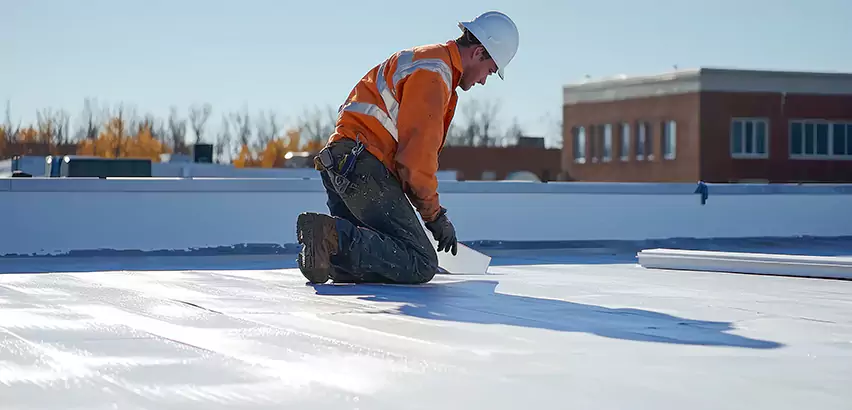 Flat Roof Drain Installation in Bremerton