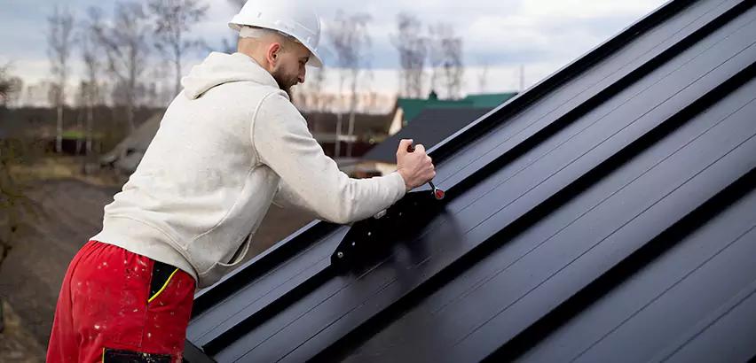 Tin Roof Ridge Cap Installation in Bremerton